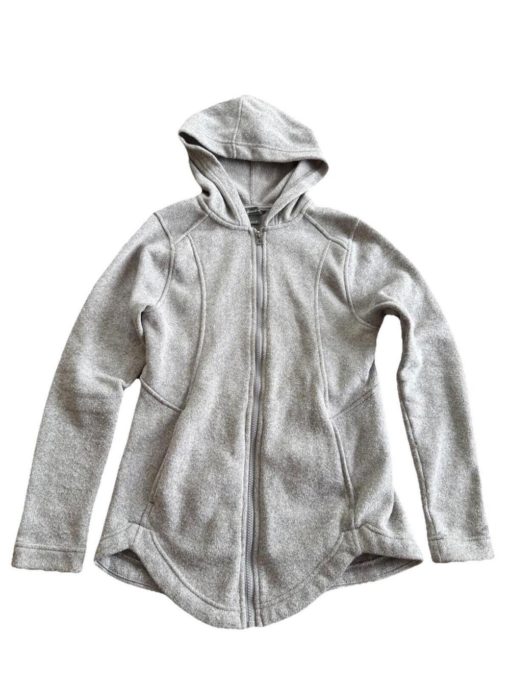 Eddie Bauer Full Zip Women’s Gray Hoodie Jacket Size Small